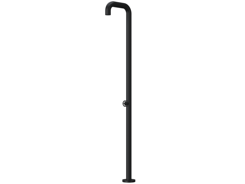 single handle mixer hydrant (H&C water) in black