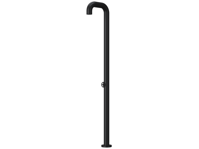 single handle mixer hydrant (H&C water) in black